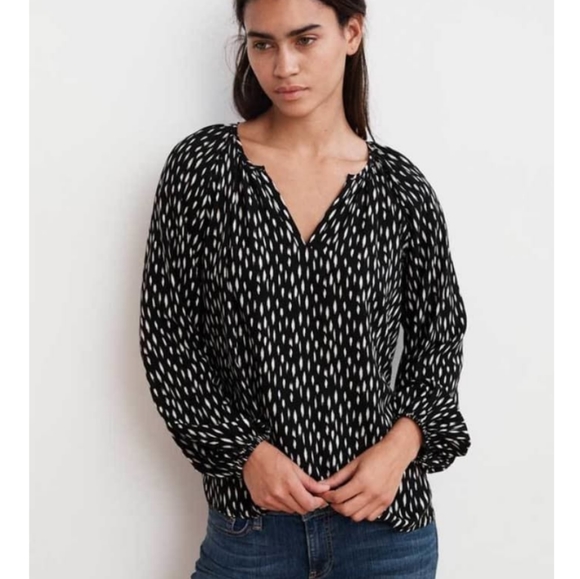 Velvet Graham & Spencer Dusk Orelly Printed Blouse